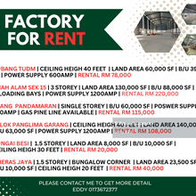 Subang warehouse for rent 