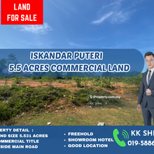 Iskandar Puteri 5.53 Acres Commercial Land Mutiara Rini Lima Kedai