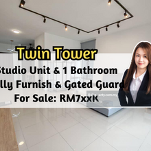 Twin Tower Residence, Studio Unit, Fully Furnished, Gated & Guarded