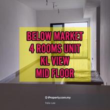 Below Market / 4 Rooms / KL View / Mid Floor