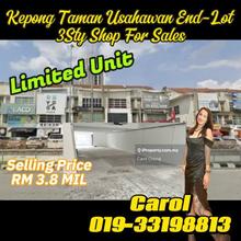 Taman Usahawan Kepong 3sty shop for sale