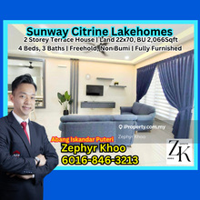 Sunway Citrine Lakehomes  Double Storey Terrace House For Sale