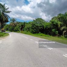 Land in Jawi by the road side
