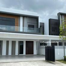 Bandar enstek new 2sty semi d first house 100% loan last 6 unit