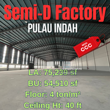 54,510 sf Factory 40ft Height 4 Loading Bays with Ccc Sprinkle System