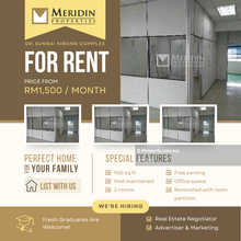 Office Space, 920 sq.ft, Renovated with Room Partition, Sungai Nibong