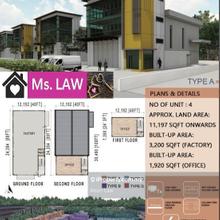 The Hub 3 Storey Factory Light Industrial Rent at Valdor Batu Kawan