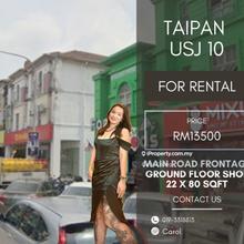 Taipan Business Centre USJ 10 Ground floor shop