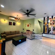 2 storey terrace end lot with planty of extra land