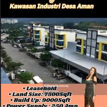 Kawasan Industri Desa Aman 3 Storey Demi Detached Factory For Sales