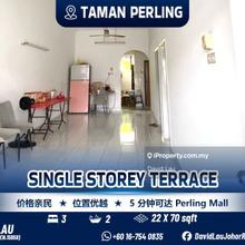 Perling Single Storey Terrace Intermediate Lot for Sale