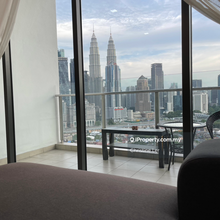 Fantastic KLCC view with Balcony, private lift, carpark included.