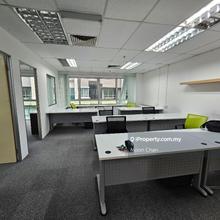 Fully Furnished Unit, c/w 2 Partitioned Rooms, Ready Move In Condition