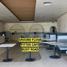 Ground floor, fitted cafe, ready to move in