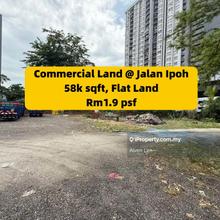 Commercial Land, 58k sqft, Flat Land, Jalan Ipoh