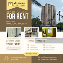 Mutiara Condominium, 958 sq.ft, Fully Furnished, Bukit Mertajam