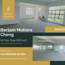 Big Size 2000 sq.ft Main Road 1st Floor Bertam Mutiara Cheng 