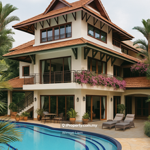 Bungalow with private swimming pool and gym room