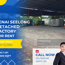 Senai Seelong Kulai Detached Factory for Rent