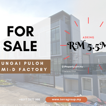 3.5 Storey Semi-D factory for sale at Sungai Puloh