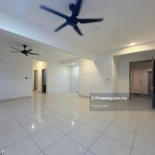 Partially furnished comes with lightning, fans, curtain, water heater