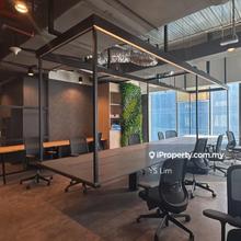 Partially office unit for rent with nice renovation. No takeover cost