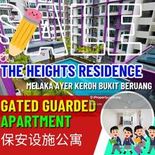 Gated Guarded Apartment The Heights Ayer Keroh near Bukit Beruang
