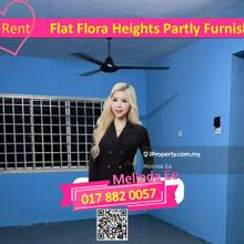 Pasir Gudang Flat Flora Heights Partially Furnished 3bed