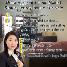 Taman Desa Harmoni (near Molek) renovated Single Storey House for sale