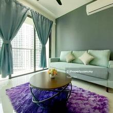 Kl traders square, fully furnished, 4room 2bath parking, aircon,