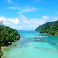 Sabah Kota Kinabalu Pulau Gaya 6.5 acres Beach Front Empty Land Sale