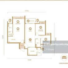 R&f Princess Cove (phase 1) Dual Key Unit (2bed1bath, studio)
