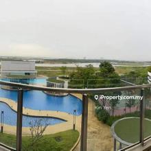 Facing swimming pool