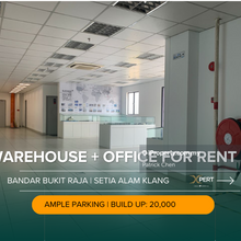 Office with warehouse for rent at Bukit Raja, Klang Setia Alam