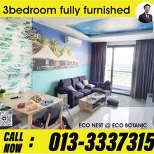 Eco nest fully furnished 3 room for rent