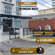 Chan Sow Lin, Sungai Besi Newly Built Detached Factory For Sale 