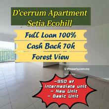 Pangsapuri Serumpun D'Cerrum, 950sf, New Unit, Facing Forest View