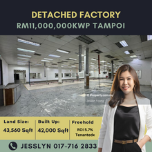 Kawasan Perindustrian Tampoi,  Detached Factory For Sale