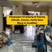 Sri Jinjang Apartment, 850sqft, surrounding many restaurant