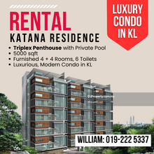 Furnished luxurious condo with private pool for rent in KL City Centre