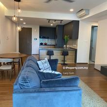 Mid Floor unit with balcony in living room