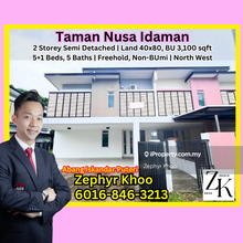 Taman Nusa Idaman Double Storey Semi Detached House For Sale