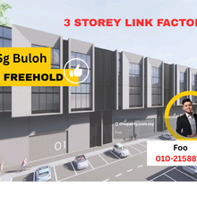 Freehold Bandar Baru Sungai Buloh Link Factory For Sale !!