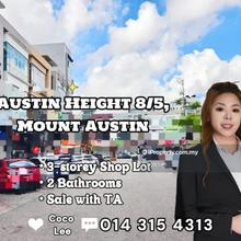Jalan Austin Heights, Mount Austin @ Three-storey Shop Lot