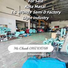 Factory for Sale Kota Masai,Jalan Cempedak, Johor Bahru Light Industry