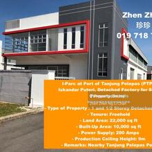 I-Parc Port Tanjung Pelepas Iskandar Puteri Detached Factory For Sale