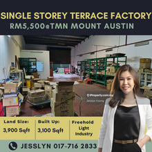 Mount Austin, Single Storey Terrace Factory For Rent
