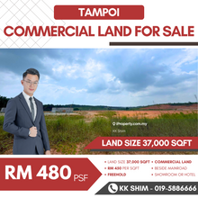 Tampoi @ Beside Main Road 37,000 sqft Commercial Land for Sale