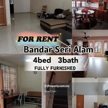 Bandar Seri Alam 4bed 3bath Fully Furnished For Rent 