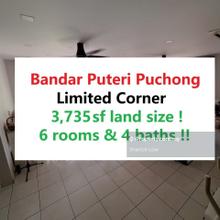 Bandar Puteri Puchong limited Corner big land size 3789sf for Sale
